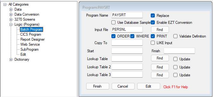 how to compile easytrieve program